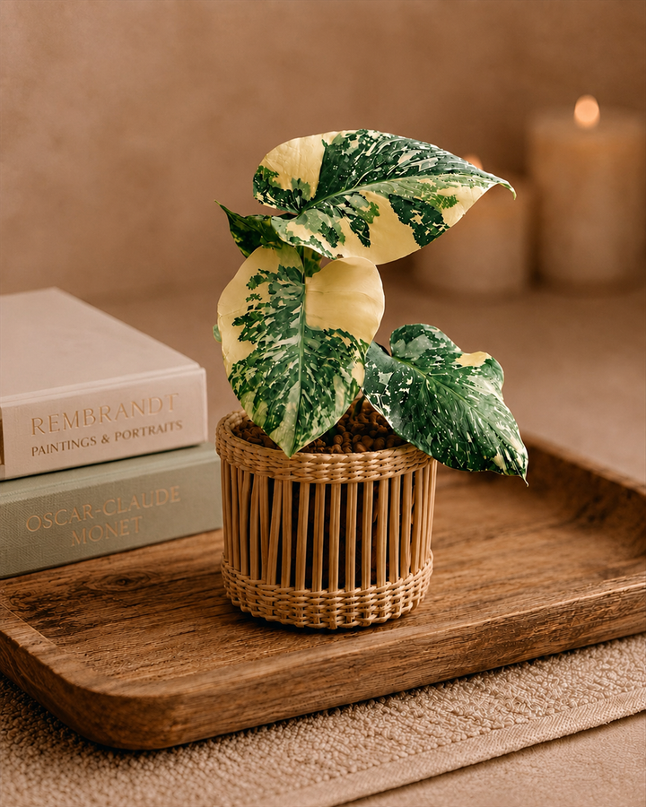 Variegated Monstera Creme Brulee