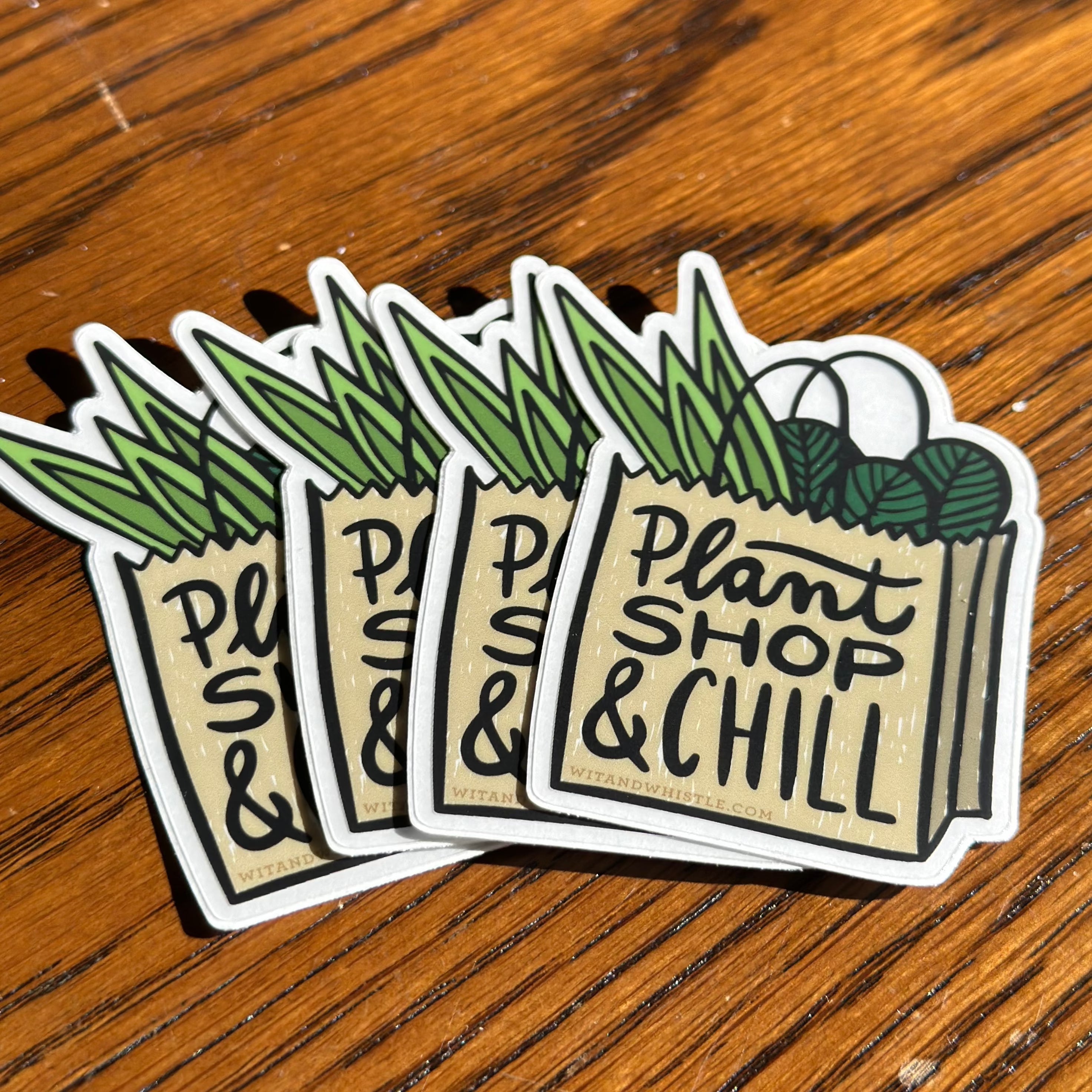 Plant Shop and Chill Sticker