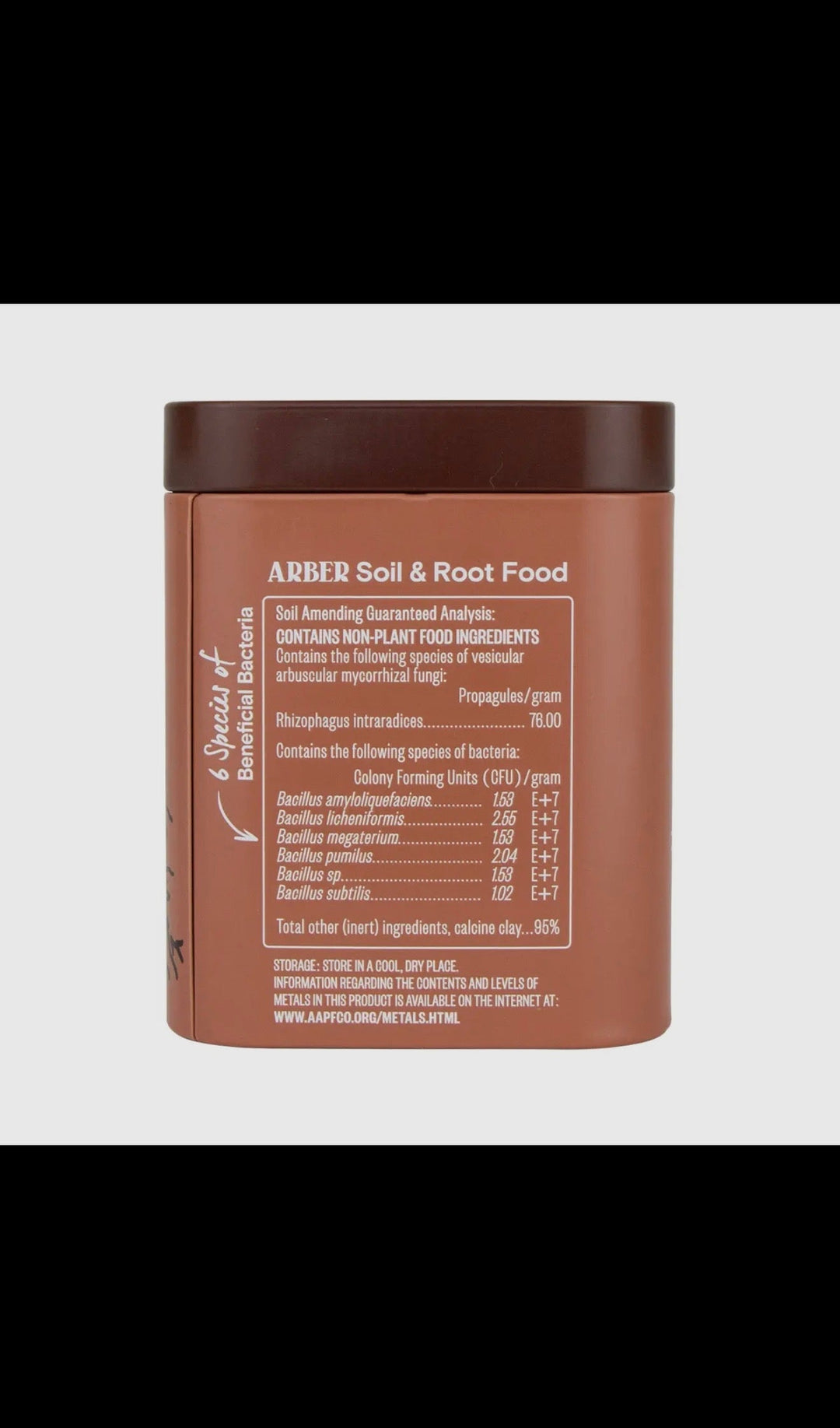 Organic Arber Soil &amp; Root Food W Mycorrhizae Ingredients 