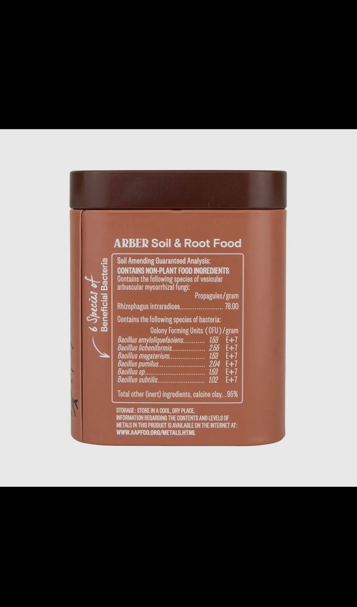 Organic Arber Soil &amp; Root Food W Mycorrhizae Ingredients 