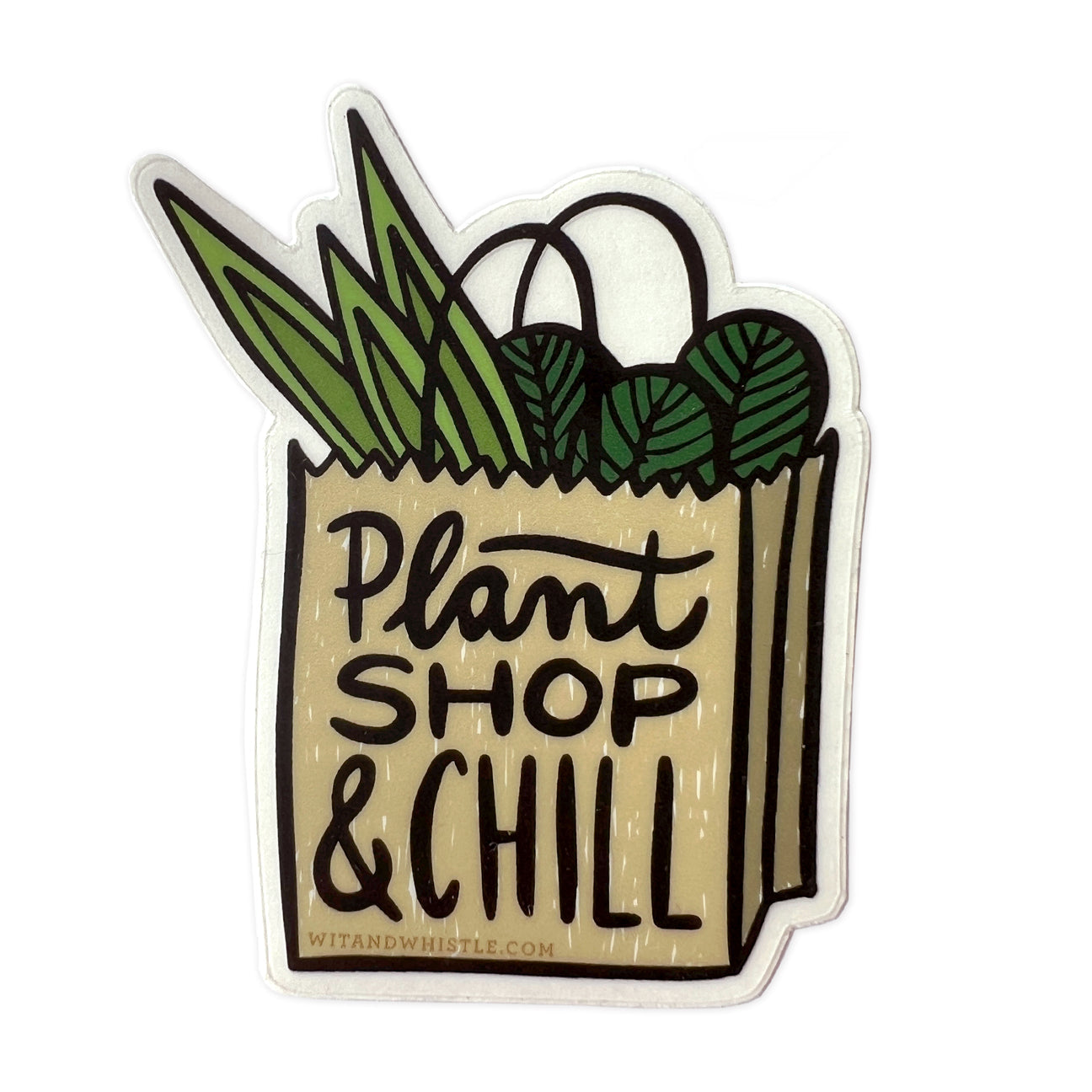Plant Shop and Chill Sticker